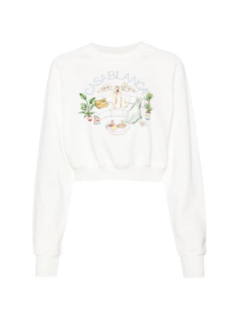 Appartement Dans Les Airs cropped sweatshirt