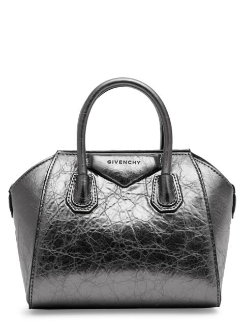 Givenchy Antigona Toy metallic leather top handle bag