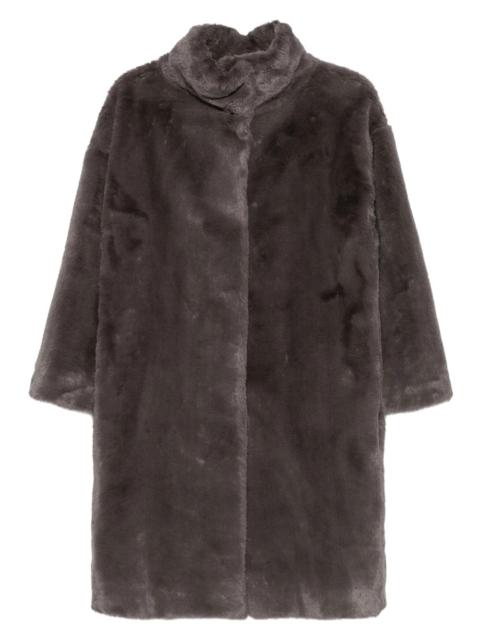 Herno FAUX FUR COAT WITH HIGH COLLAR