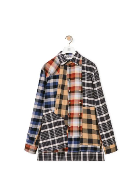 Loewe Check patchwork shirt in cotton