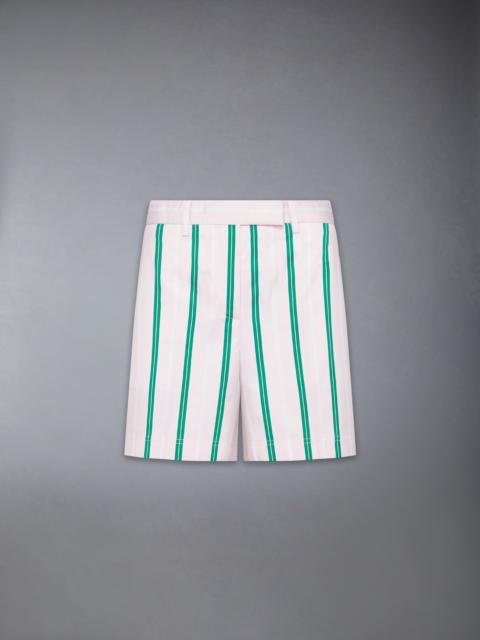 Thom Browne REPP STRIPE POPLIN CHINO SHORTS