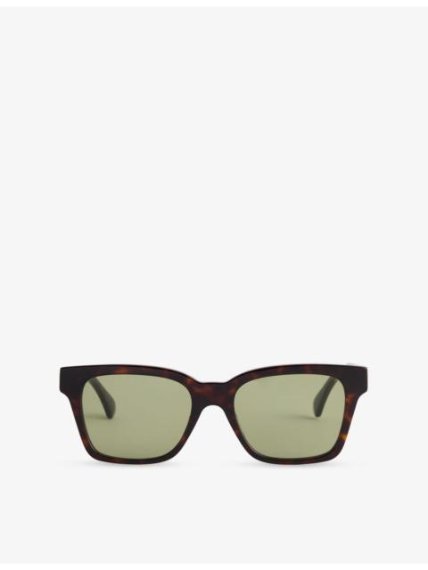 RETROSUPERFUTURE America 3627 Green Rectangular-Frame Acetate Sunglasses