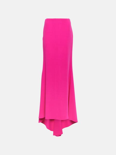 Valentino High-rise silk cady maxi skirt