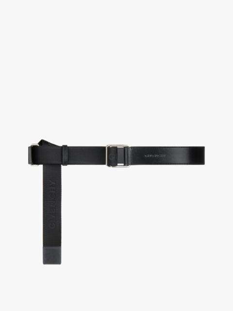 Givenchy GIVENCHY BELT IN LEATHER AND CANVAS