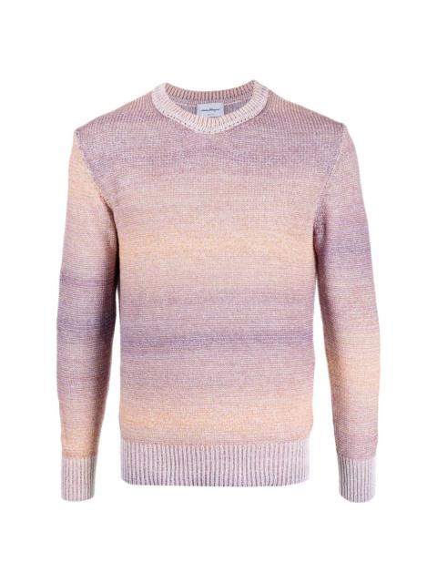 FERRAGAMO color-degrade knitted jumper