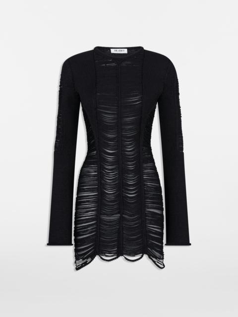 THE ATTICO BLACK MINI DRESS