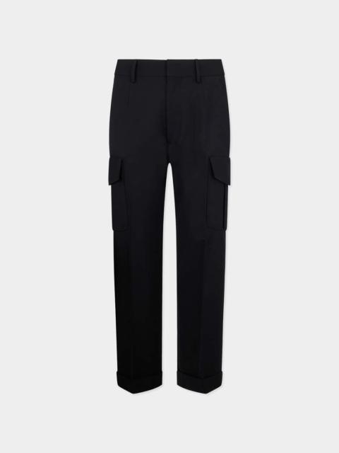 DSQUARED2 TROPICAL WOOL STRAIGHT CARGO PANT