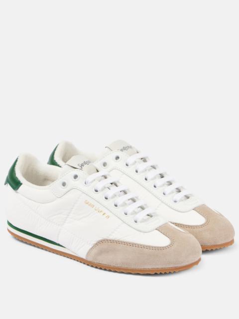 SAINT LAURENT Aston suede-trimmed sneakers