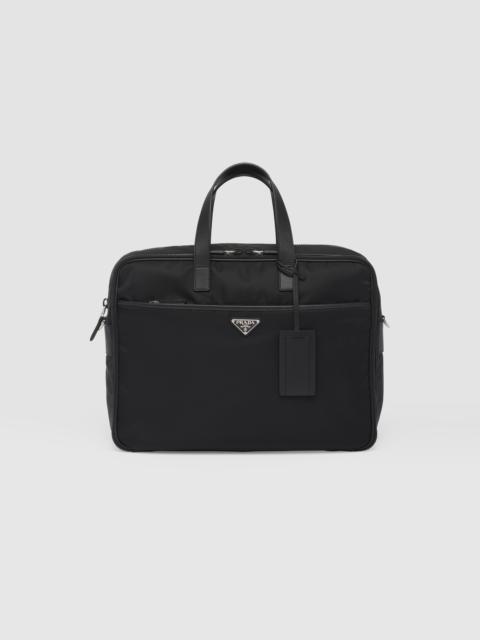 Prada Re-Nylon and Saffiano leather briefcase