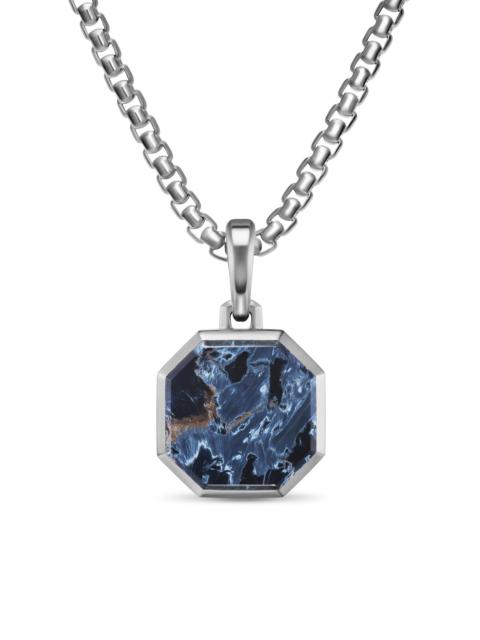 DAVID YURMAN Men's Faceted Stone Amulet in Sterling Silver - Pietersite
