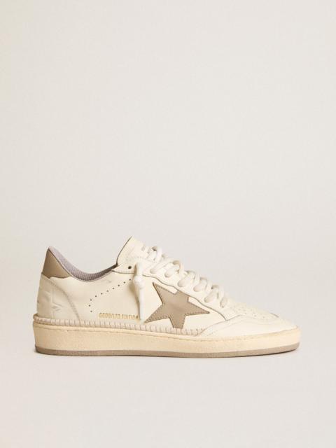 Ball Star LTD with khaki leather star and heel tab and stitching