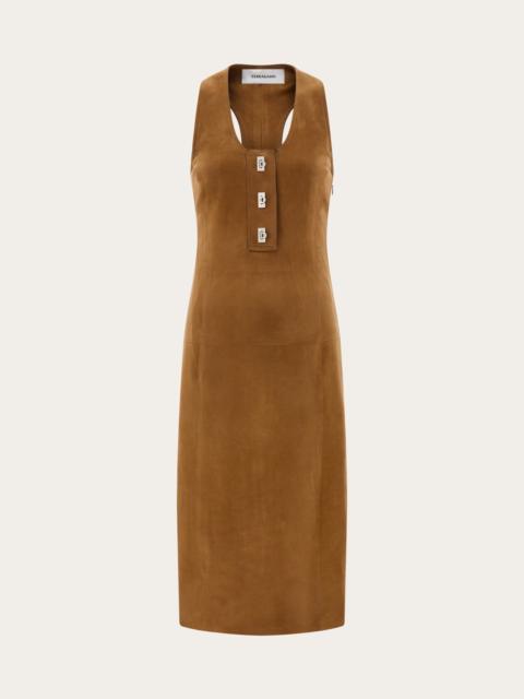 FERRAGAMO Racer back dress with Hug buckle detail