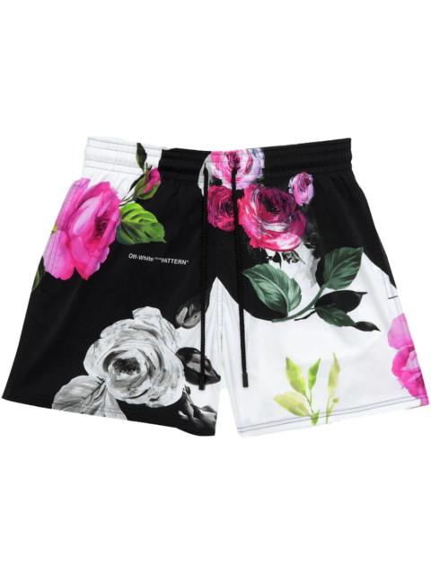 Off-White OFF-WHITE Floral Print Swim Shorts Multicolor