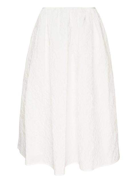 CECILIE BAHNSEN Floratini Matelassé Midi Skirt