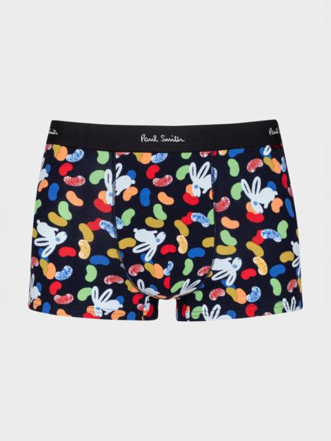 Paul Smith Navy 'Jellybean Bunny' Print Boxer Briefs