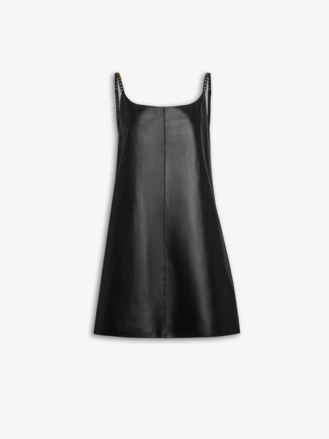 A-LINE DRESS IN SOFT LEATHER