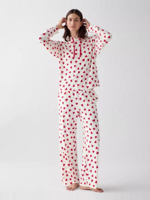 kate spade Valentine's Hooded Sleep Set