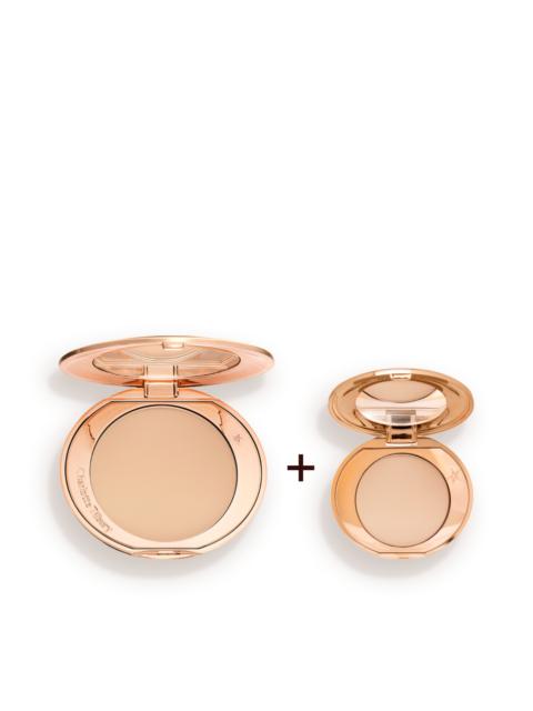 Charlotte Tilbury AIRBRUSH FLAWLESS FINISH FULL-SIZE + TRAVEL-SIZE DUO FULL SIZE + FREE TRAVEL SIZE