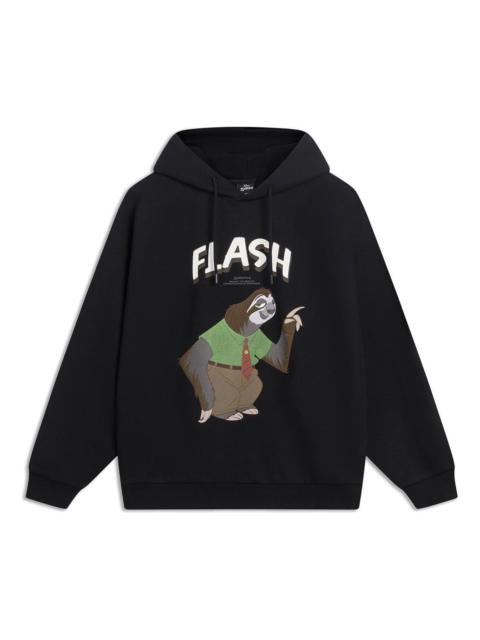 Li-Ning Li-Ning x Disney Zootopia Graphic Hoodie 'Black' AWDT345-5