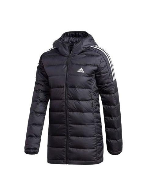 adidas (WMNS) adidas Light Down Hooded Parka 'Black' GH4590
