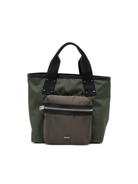sacai Pocket handle tote bag