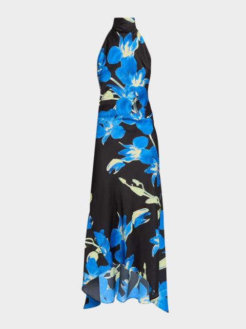 MISA Fiore Halter High-Low Dress