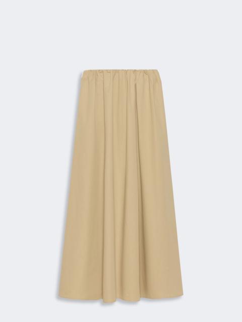 WEEKEND Max Mara AGUZZE Cotton gabardine skirt - BEIGE