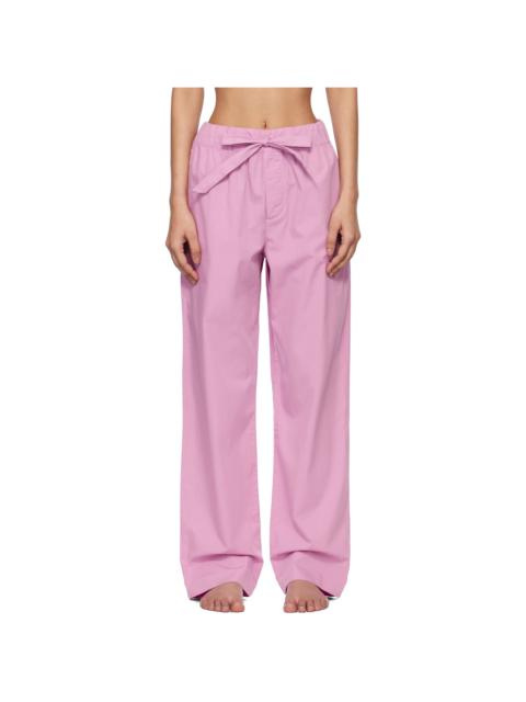 TEKLA Purple Poplin Pyjama Pants