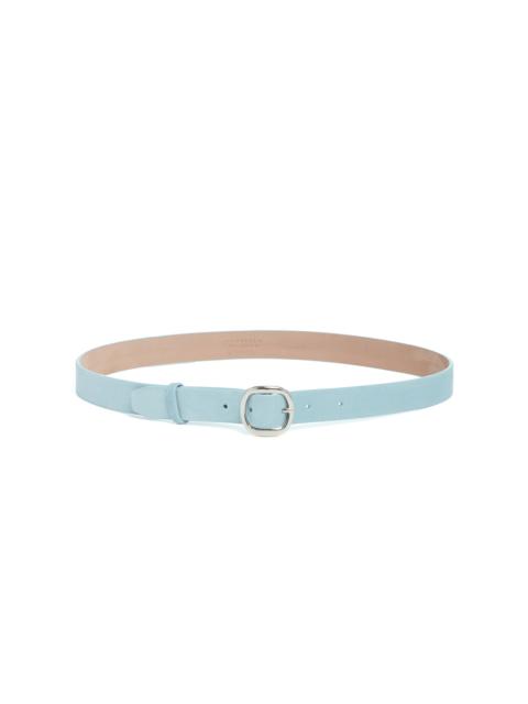 GABRIELA HEARST Thin Elster Belt in Light Blue Suede