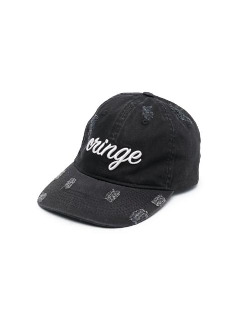 GCDS Cringe embroidered baseball hat