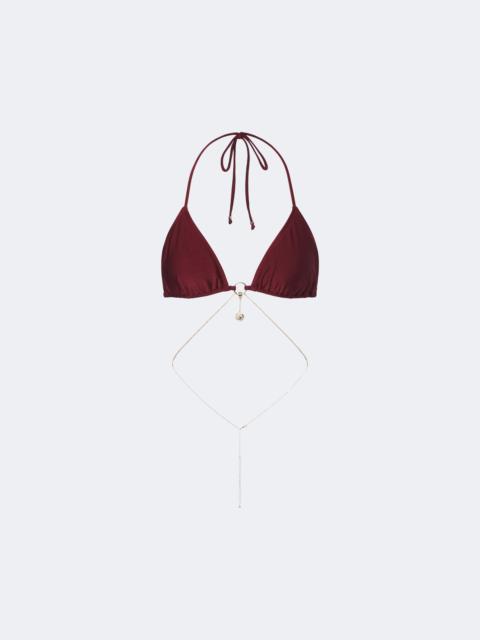 BANANHOT Chain embellished bikini top
