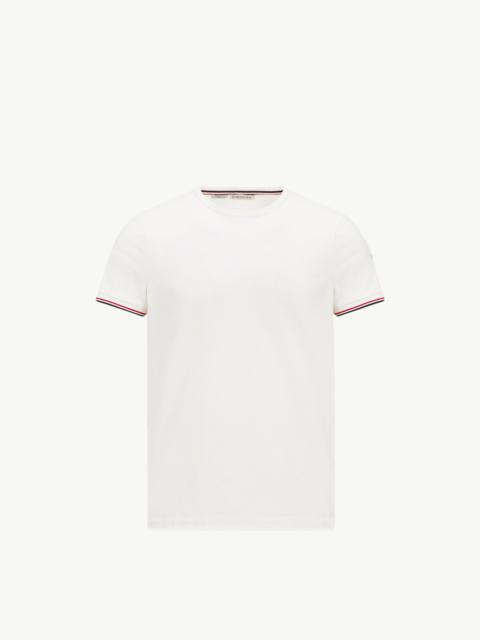 Moncler Tricolor-Trimmed Cotton T-Shirt