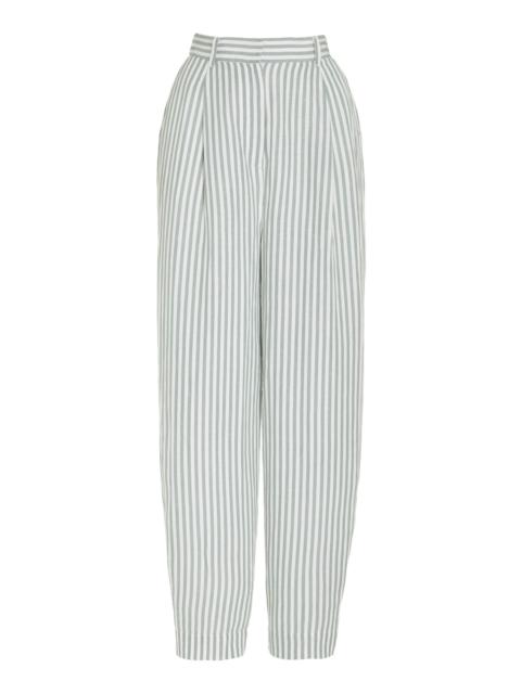 POSSE Lorenzo Striped Pants green