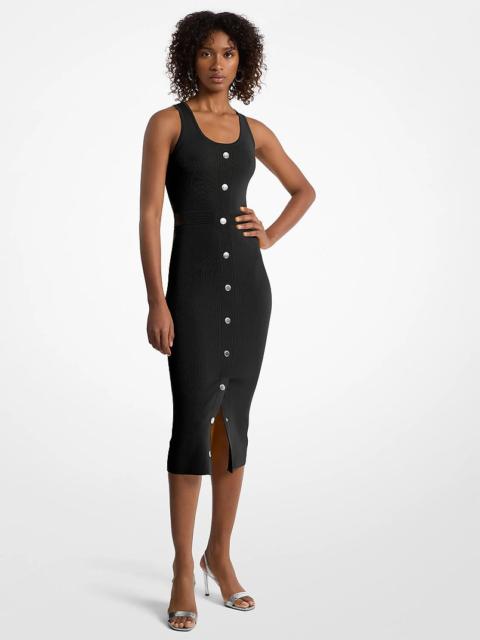 MICHAEL KORS Stretch Viscose Blend Midi Tank Dress
