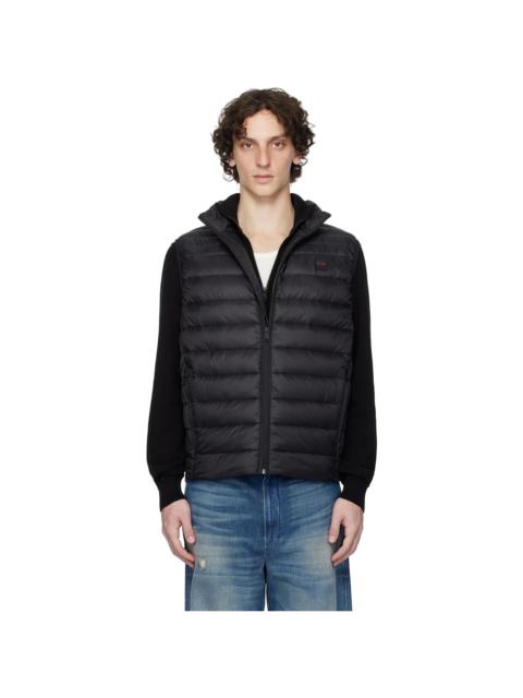 BOSS Black Packable Water-Repellent Puffer Vest
