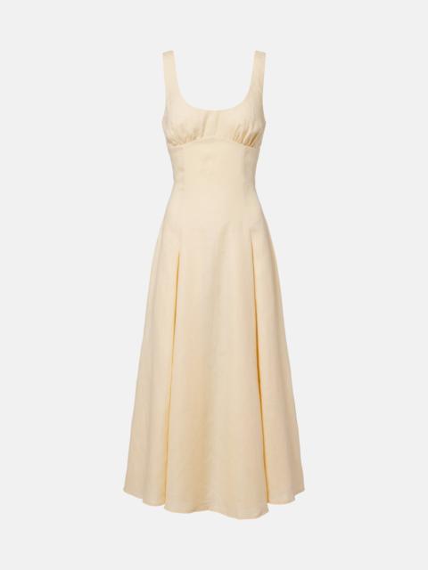 FAITHFULL Esme linen midi dress