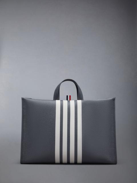 Thom Browne Pebble Grain 4-Bar Squared Tote