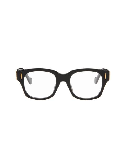 Loewe Black Anagram Logo Rectangle Glasses