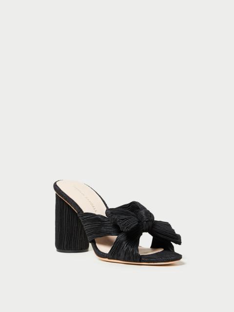 LOEFFLER RANDALL Penny Black Pleated Bow Heel