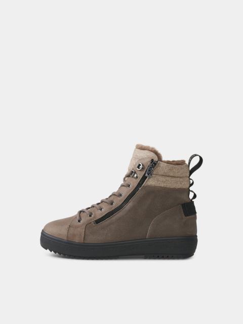 BOGNER Mid Boots Anchorage with spikes in Taupe