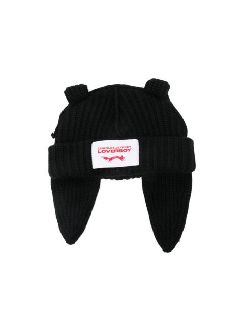 CHARLES JEFFREY LOVERBOY ears knitted beanies hat