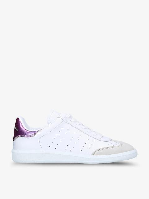 Bryce perforated leather trainers