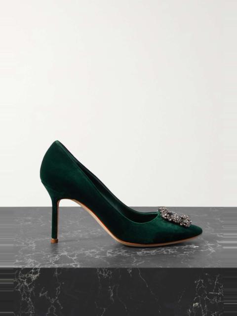 Hangisi 90 embellished corded lace pumps
