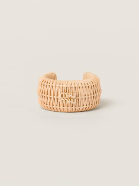 Miu Miu Woven fabric bracelet