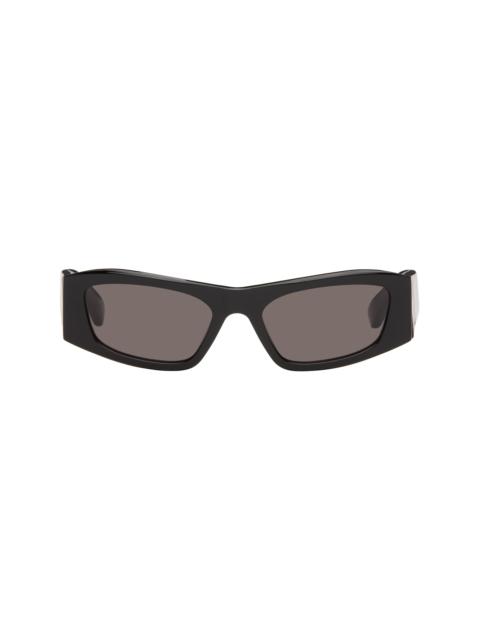 BALENCIAGA Black Nano Rectangle AF Sunglasses