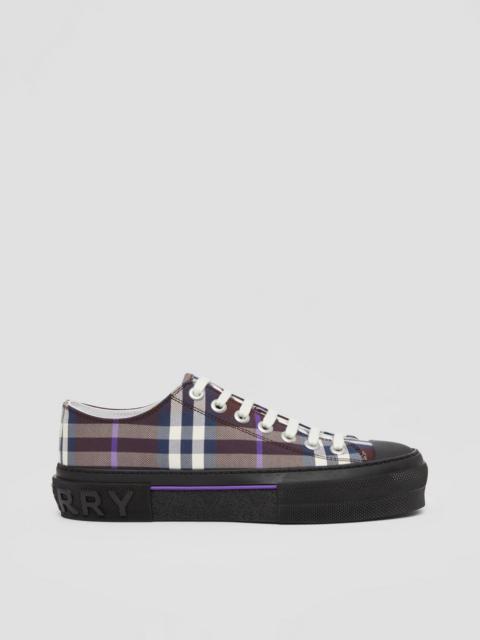 Burberry Check Cotton Sneakers
