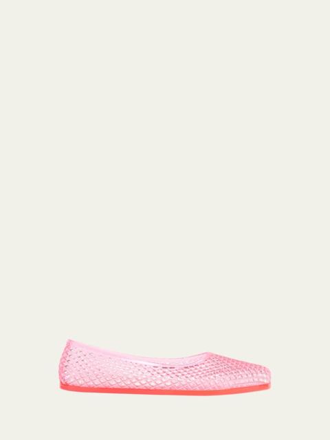 ANCIENT GREEK SANDALS Iro Transparent Jelly Ballerina Flats