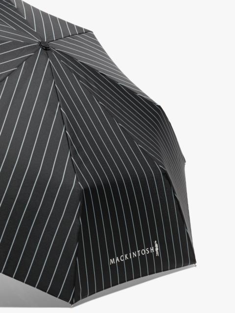 Mackintosh AYR BLACK & WHITE STRIPE AUTOMATIC TELESCOPIC UMBRELLA