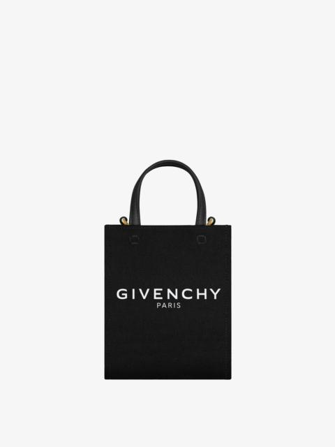 Givenchy MINI G-TOTE SHOPPING BAG IN CANVAS