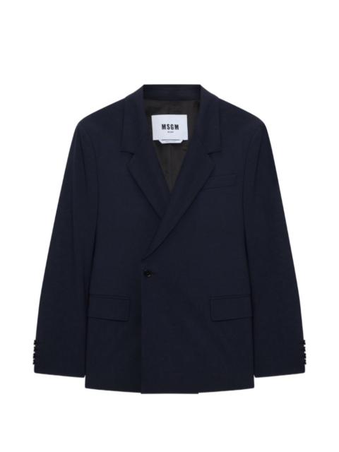 MSGM notched-lapel single-breasted blazer